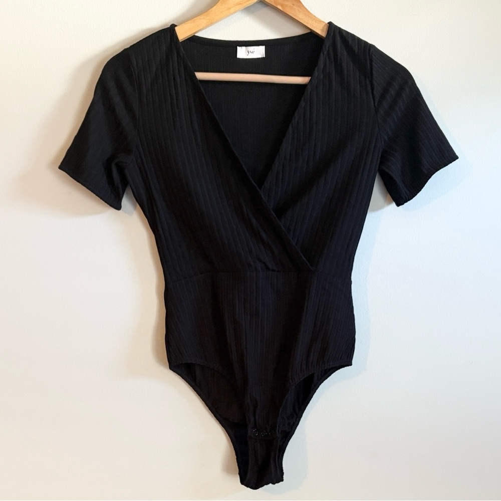 Short Sleeve Wrap Top Women's Bodysuit